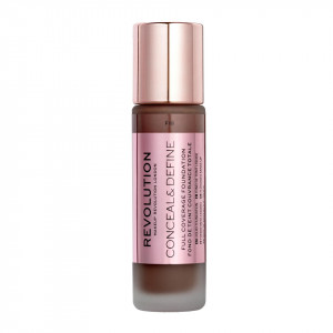 Makeup Revolution, Conceal & Define, Oil Free, Cream Foundation, F 18, 23 ml