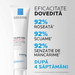 Crema anti-scuame hidratanta si calmanta La Roche Posay Toleriane Kerium DS, 40 ml