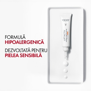 Crema cu efect antirid pentru conturul ochilor cu SPF 50 Liftactiv B3, 15 ml, Vichy