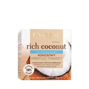  Crema hidratanta multi-moisturizing Eveline Cosmetics Rich Coconut, 50 ml