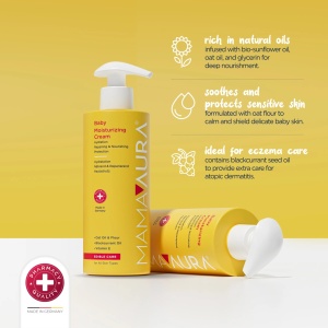 Crema hidratantă pentru bebelusi Edible Care for Baby, 200 ml, Mamaaura