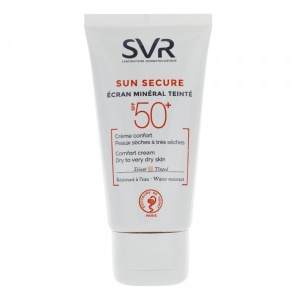 Crema nuantatoare pentru piele uscata si foarte uscata Sun Secure Ecran Mineral SPF 50+ SVR, 50 ml