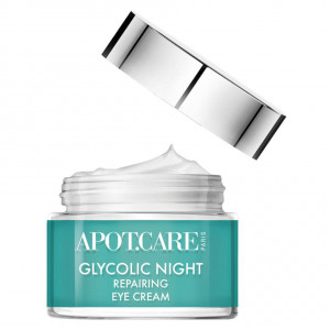 Glycolic, Crema reparatoare de noapte pentru ochi, Apotcare