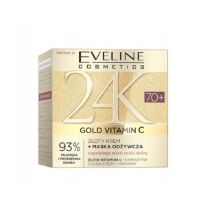 Crema si Masca Nutritiva pentru Fata, Eveline Cosmetics 24K Gold Vitamin C 70+, 50ml