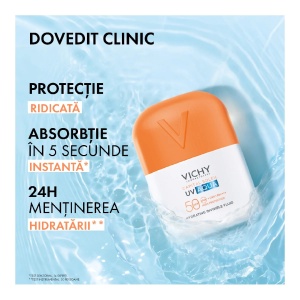 Fluid hidratant invizibil cu protectie solara SPF 50 Capital Soleil UV Aqua, 50 ml, Vichy