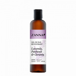 Gel de dus Revigorant cu Lavanda si Geraniu, 250ml Zanna