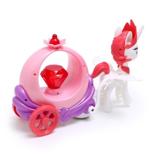 Jucarie interactiva Dream Horse cu Caruta Luminoasa