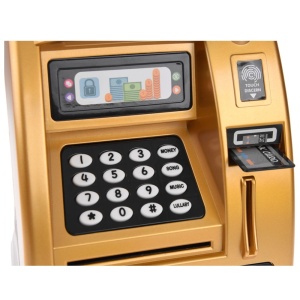 Jucarie Pusculita bancomat cu sunete pentru copii ATM cu card
