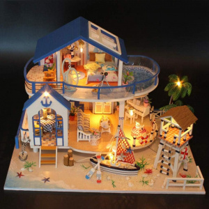 Kit DIY Casa de pe plaja Legend Of The Blue Sea- Set Complet cu Mobilier si Accesorii