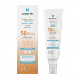 Lotiune de protectie solara pentru copii SPF 50+ Repaskin Pediatric Mineral, Sesderma