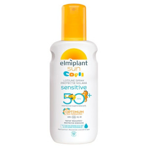 Lotiune spray pentru copii cu protectie solara ridicata Elmiplant Sensitive SPF 50 Optimum Sun, 200 ml