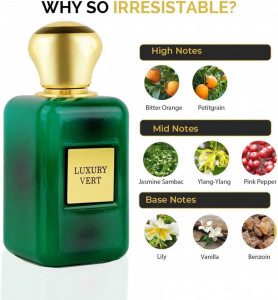 Luxury Vert, Riiffs, Apa de Parfum, Unisex, 100ml - Img 4