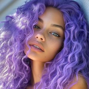Masca colorata pentru par blond GK HAIR, Bombshell, Lavander