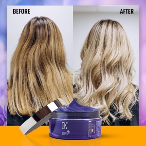 Masca colorata pentru par blond  GK Hair, Bombshell, Ultra Blonde