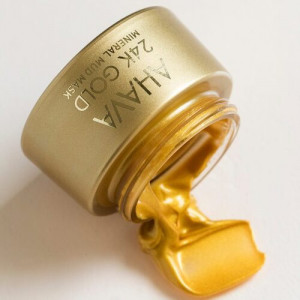 Masca cu aur si namol mineral 24k Gold Mineral Mud Mask, Ahava - Img 4