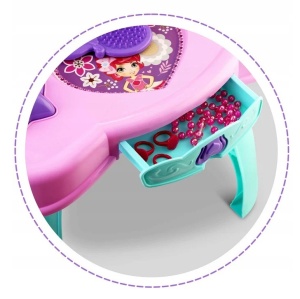 Masuta de Toaleta cu Lumini si Sunete, Set de Frumusete pentru Fetite, Pretty Beauty