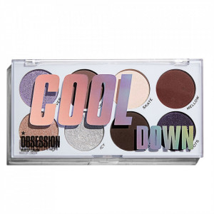 MAKEUP REVOLUTION COOL DOWN EYESHADOW PALETTE 8X1.6 GR, 1