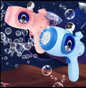 Pistol de jucarie electric de facut baloane de sapun Space Gun Bubbles