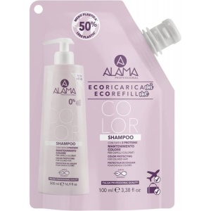 Sampon protectia culorii pentru par vopsit, ALAMA Color, 100 ml Refill