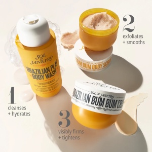 Scrub de corp Sol De Janeiro, Bum Bum Body Scrub, 220 ml