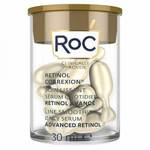 Ser antirid de noapte, Roc Retinol Correction Line Smoothing Night Serum,10 capsule