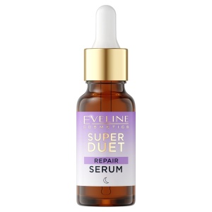 Ser reparator pentru fata Eveline Cosmetics Super Duet cu retinol, 18 ml
