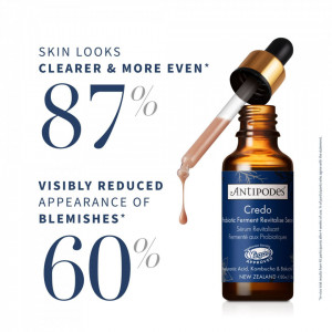 Antipodes  Credo, Femei, Serum cu probiotic cu efect revitalizant, 30 ml