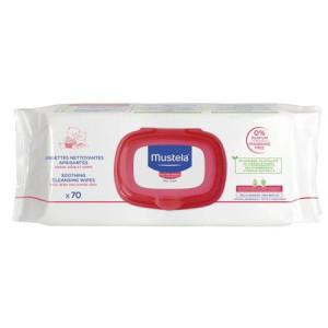 Servetele curatatoare pentru piele sensibila, 70 bucati, Mustela