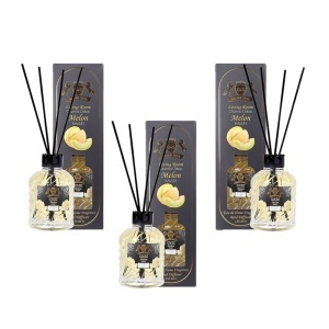 Set 3 Difuzoare de Camera cu Betisoare Golden Silva Pepene Galben, 3 x 110ml
