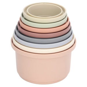 Set 8 Cani Educative Fast Stacking Cups Pentru Bebe - Img 1