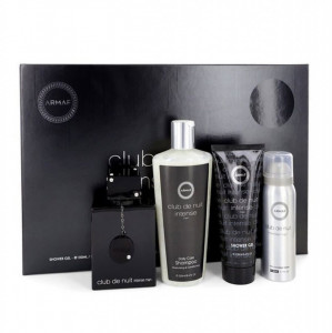 Set Armaf, Club de Nuit Intense, Barbati: Apa de Toaleta 105 ml + Deodorant Spray 50 ml + Gel de dus 100 ml + Sampon 250 ml