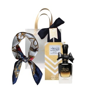 Set Bint Hooran Ard Al Zaafaran, Apa de Parfum, Femei, 100 ml + Esarfa satinata + Punga cadou