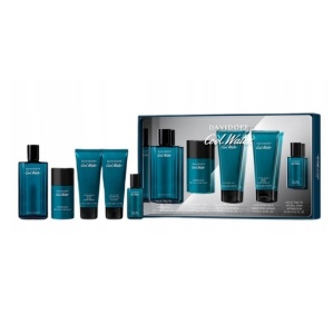 Set Cadou Davidoff Cool Water, Barbati Apa de Toaleta, 125 ml + 15 ml, Gel de Dus 75 ml, After Shave Balsam, 75 ml si Stick 75ml