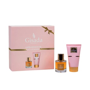Set cadou Gisada Ambassador Woman, Apa de Parfum, 50 ml + Gel de dus, 100 ml