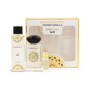 Set cadou Gulf Orchid Tahara Vanilla, Unisex, Apa de Parfum, 60 ml + Spray de corp, 250 ml + Ulei concentrat, 12 ml
