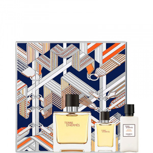 Set Cadou Hermes Terre D'Hermes Apa de Parfum 75 ml + After Shave Lotiune 40 ml + Apa de Parfum, 12.5 ml