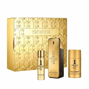 Set Cadou Paco Rabanne 1 Million Apa de Toaleta Barbati, 100 ml + 10 ml si Deodorant stick, 75 ml