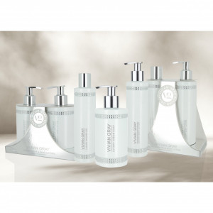 Set cadou Vivian Gray White Crystals, Femei, Sapun lichid, 250 ml + Crema de maini, 250 ml - Img 3