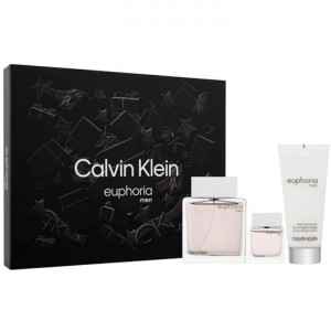 Set Apa de Toaleta Calvin Klein Euphoria M 100 ml + 15 ml + 100 ml After Shave Balsam, Barbati