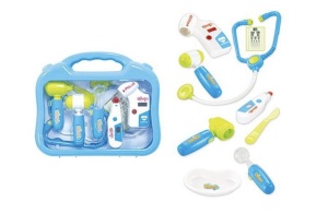 Set de doctor pentru copii - Valiza medicala cu accesorii albastru