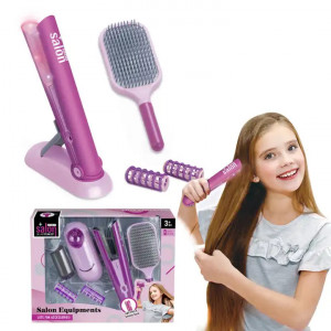 Set de jucarii, infrumusetare si coafura pentru fetite, Salon Beauty, cu placa de de indreptat 2