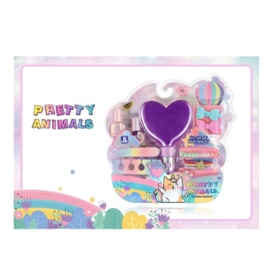 Set de Machiaj si Accesorii cu Sclipici pentru Fetite, Pretty Animals