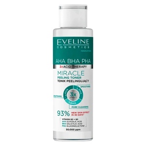 Set Eveline Cosmetics Miracle cu Crema hidratanta 50 ml, Spuma de curatare 150 ml si Toner exfoliant 200 ml