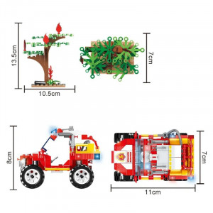 Set Joc Constructie STEM tip Lego Pompieri, 236 piese 2