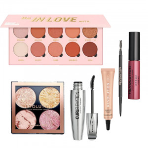 Set Obsession - Paleta de farduri 10 culori, Paleta de contur 4 x 2,2g, Baza de machiaj 10ml, Creion sprancene 0.05g, Ruj lichid 6ml, Mascara pentru definire 8ml Makeup Revolution - Img 3