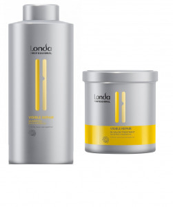 Set reparator Londa Professional Visible Repair cu 1000 ml Sampon + 750 ml Tratament cu Pantenol