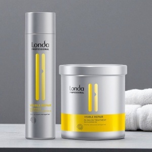 Set reparator Londa Professional Visible Repair cu 250 ml Sampon + 750 ml Tratament cu Pantenol