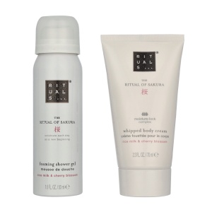 Set Rituals The Ritual of Sakura Travel – Gel de Dus Spuma 50 ml si Crema de Corp 70 ml