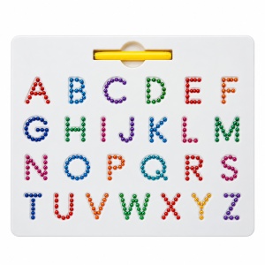 Tablita magnetica educativa First Classroom 2 in 1, litere, cifre, simboluri, marker si burete, multicolor, 3+ ani (Copy 1)