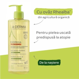 Ulei de dus A-Derma Exomega Control pentru piele uscata si atopica - Img 4